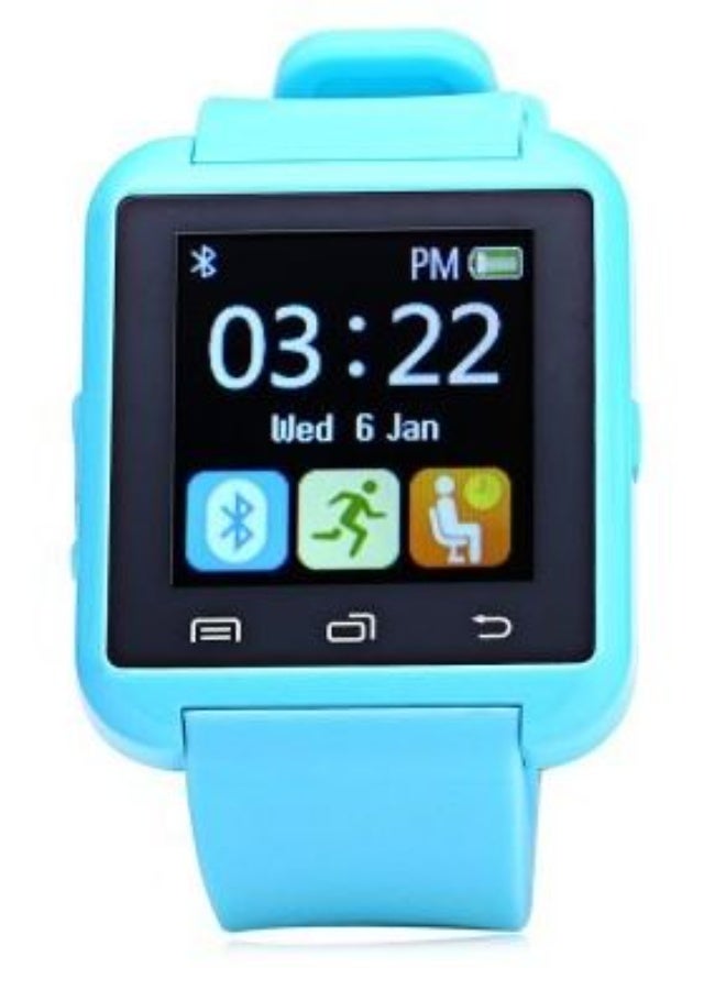 يو 8 ساعة ذكية U8s بتقنية بلوتوث - سماوي - Image 3